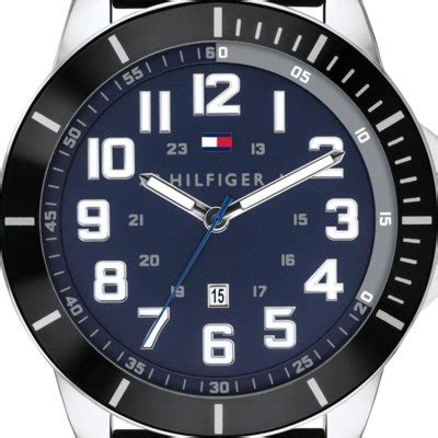 Relógio Tommy Hilfiger Masculino Borracha Preta 1791661 .